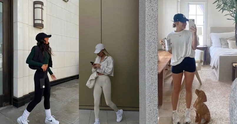 athleisure outfits, photo collage