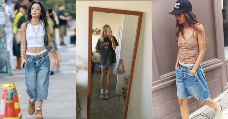 Jorts Outfits When the Hem Looks Intentional 13 jorts outfits, photo collage