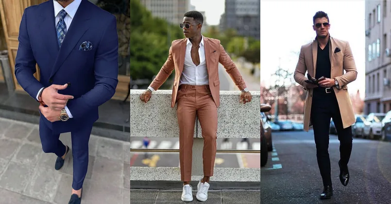 mens fashion suits style, photo collage