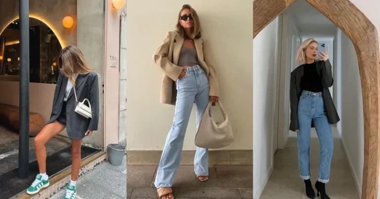 blazer outfits, photo collage