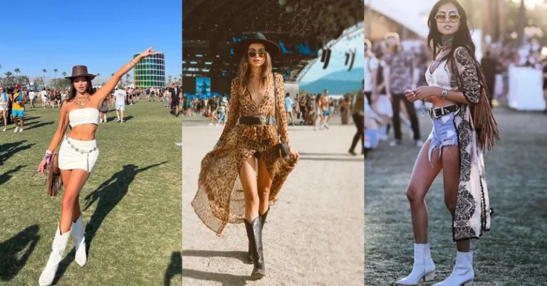 Coachella Outfits That Survive Noon on the Field 8 coachella outfits, photo collage