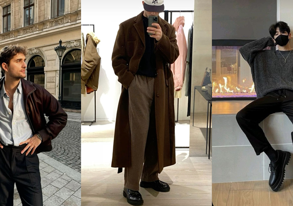 Dark academia fashion for men outfit inspiration