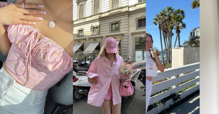 Pink aesthetic fashion outfit ideas