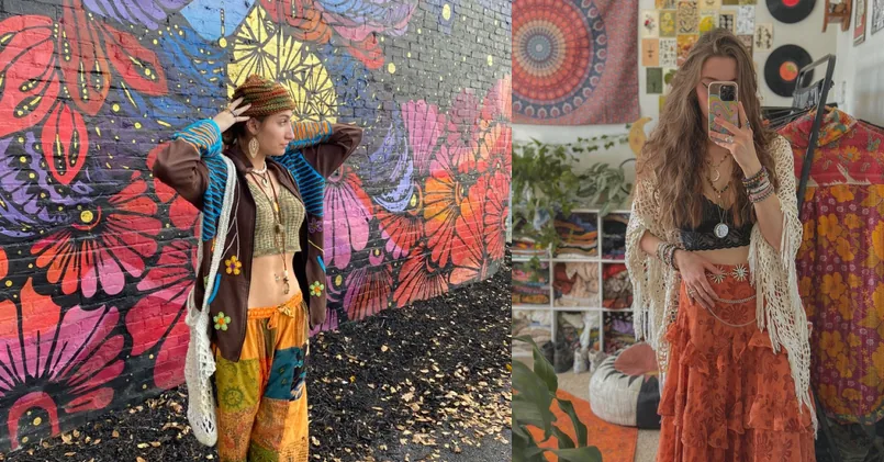 Hippie Spring Outfits: Boho Style for the Season 1 hippie spring outfits, photo collage