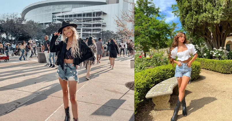 houston rodeo outfit ideas, photo collage