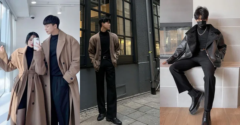 korean fashion men, photo collage
