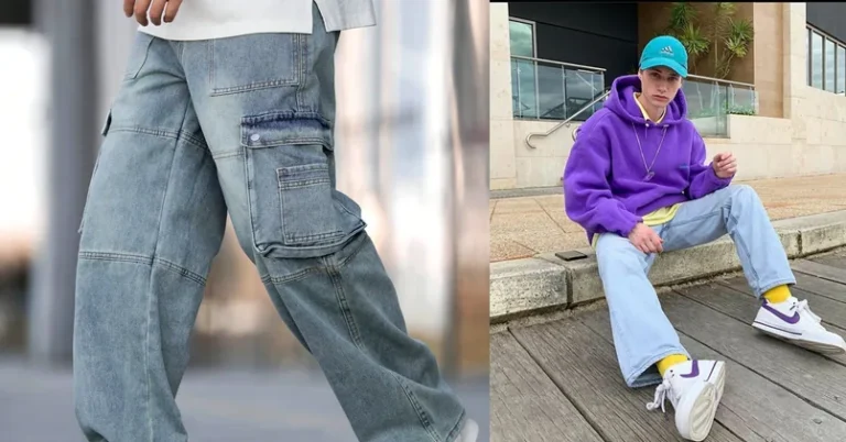 mens fashion jeans, photo collage