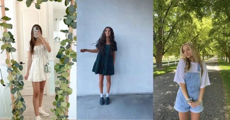 soft feminine outfits, photo collage