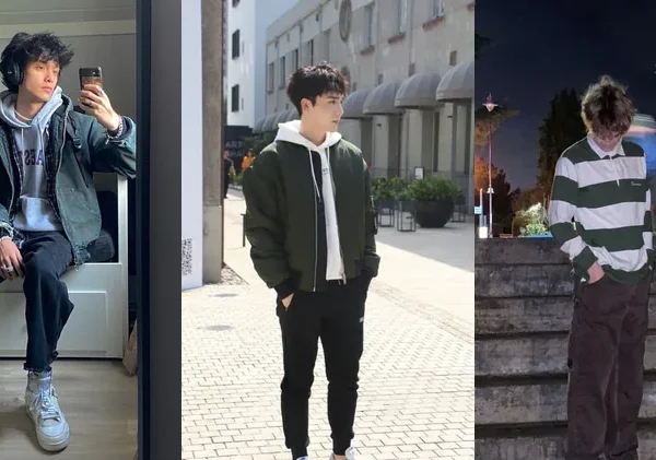 mens teenage fashion, photo collage